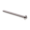 Prime-Line Machine Screw, Round Head, Phil/Sltd Comb Drive #10-24 X 2in 18-8 Stainless Steel 50PK 9004787